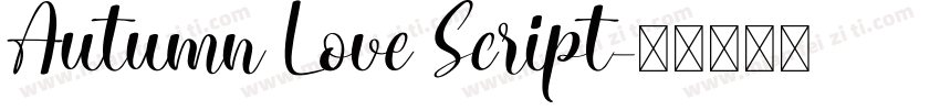 Autumn Love Script字体转换